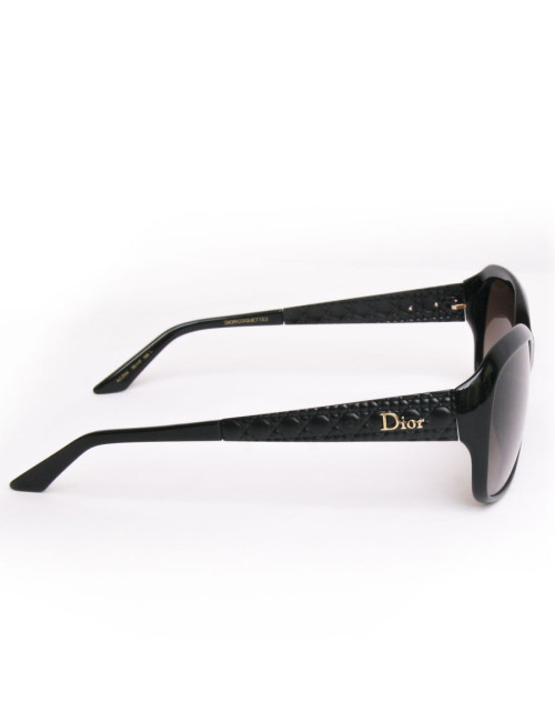 lunettes de soleil DIOR branches matelassées noires