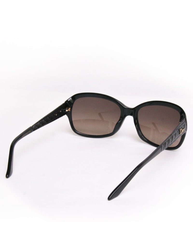 lunettes de soleil DIOR branches matelassées noires