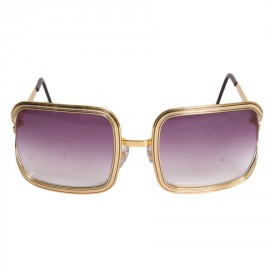 CHLOE gold metal sunglasses