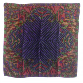 Multicolored square of thick silk LANVIN