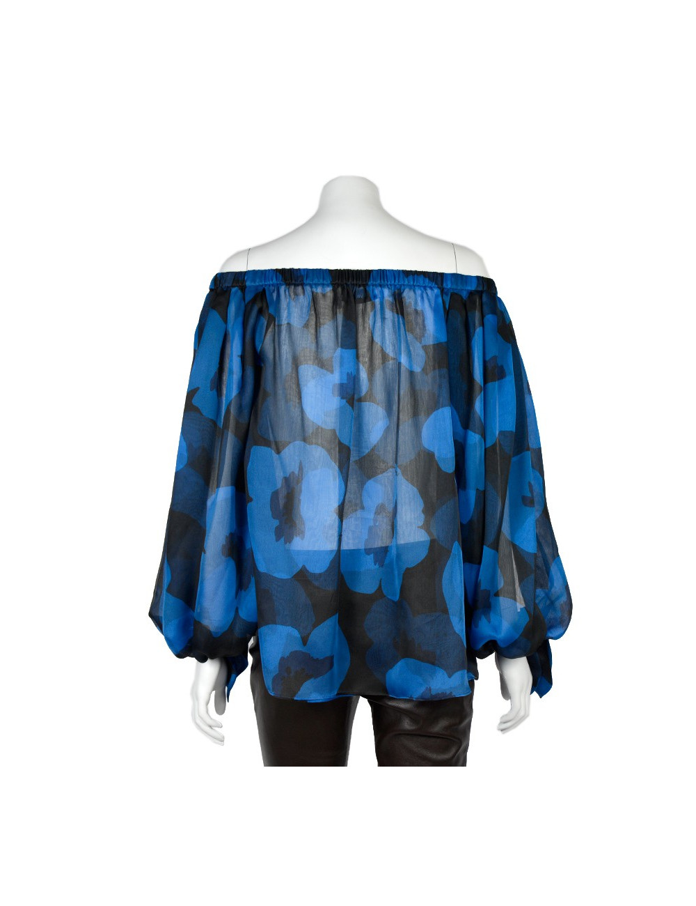 Top YVES SAINT LAURENT en soie 