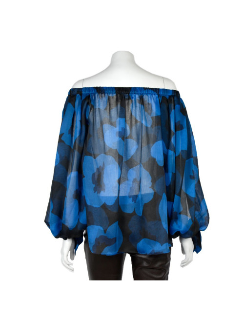 Top YVES SAINT LAURENT en soie 