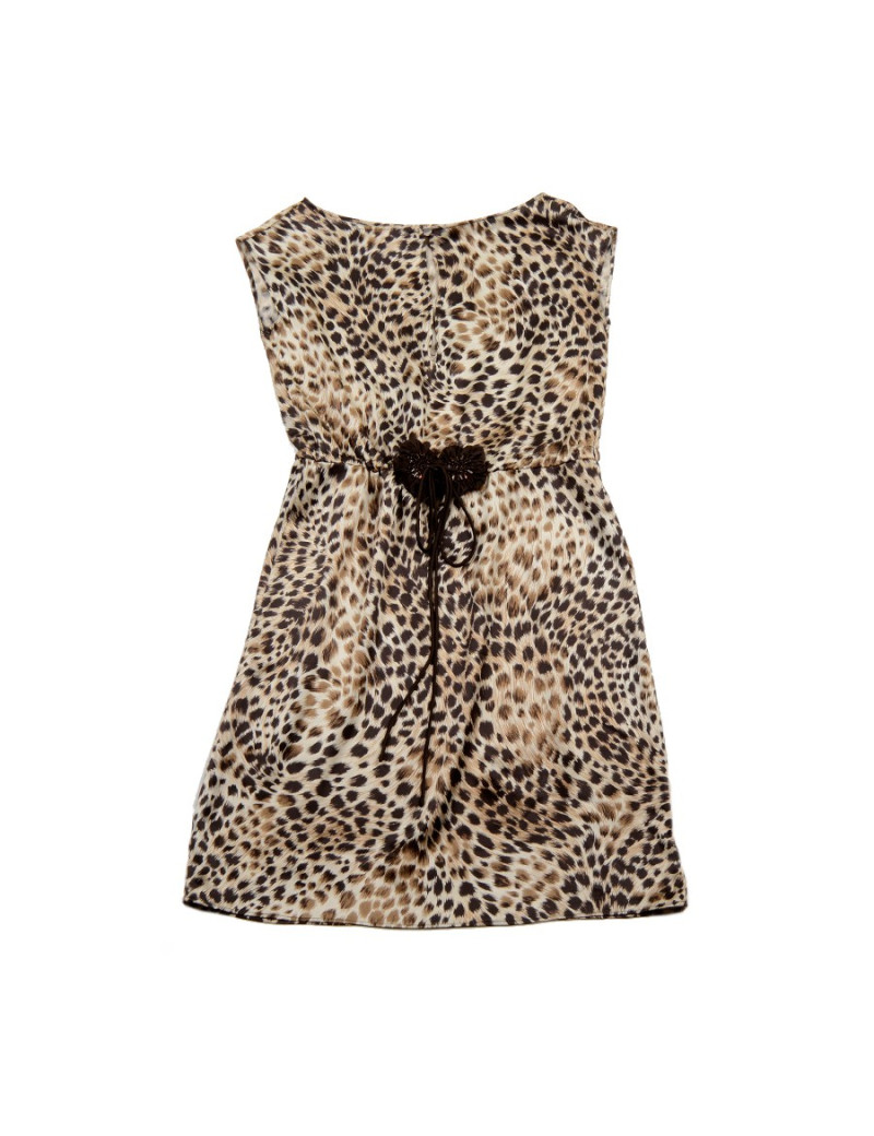 Robe VALENTINO  en soie motif panthère 