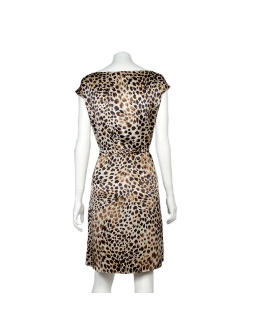 Robe VALENTINO  en soie motif panthère 