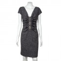 Dress VALENTINO T38 tweed and embroidery