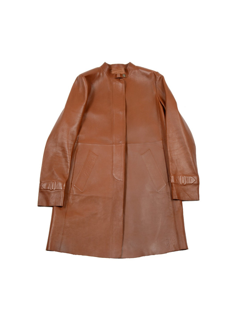 Trench PRADA t 42 it  cuir fauve 