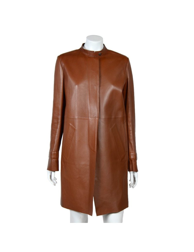 Trench PRADA t 42 it  cuir fauve 