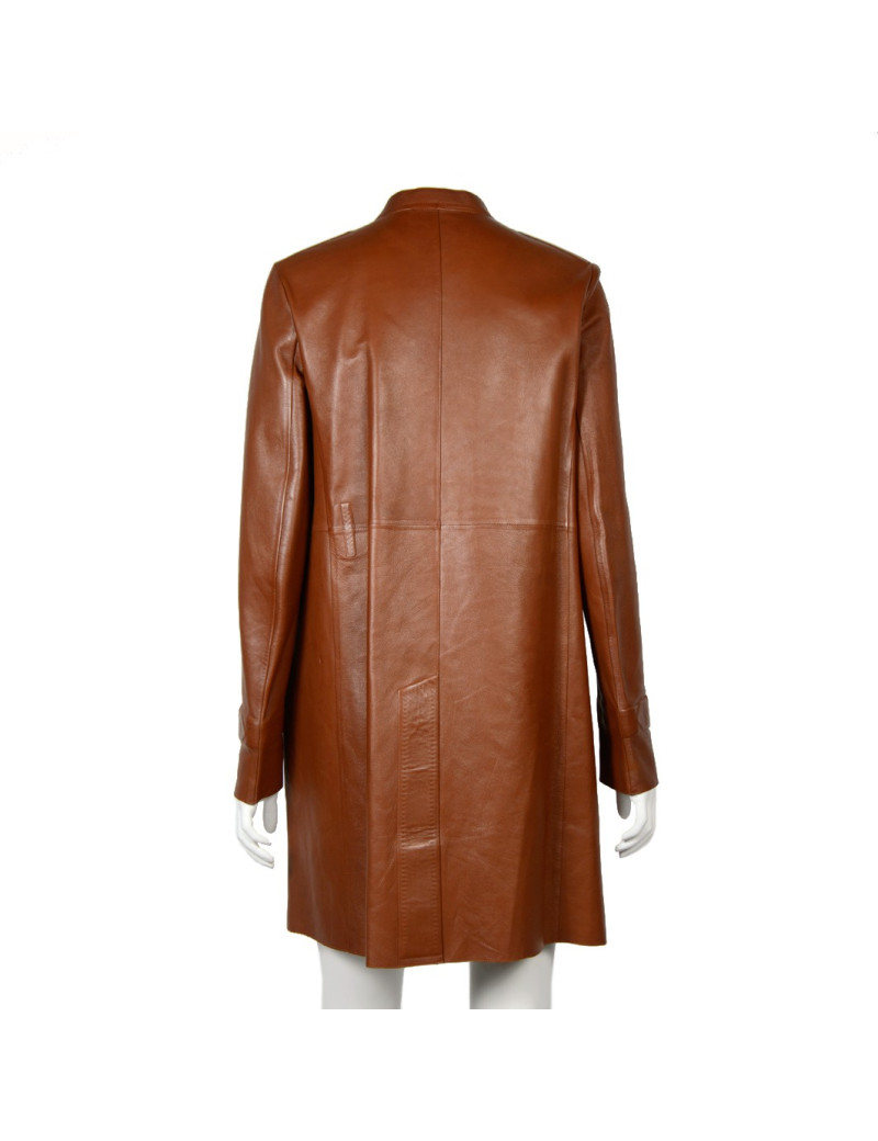 Trench PRADA t 42 it  cuir fauve 