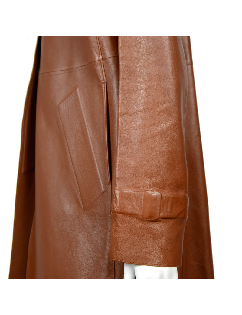 Trench PRADA t 42 it  cuir fauve 