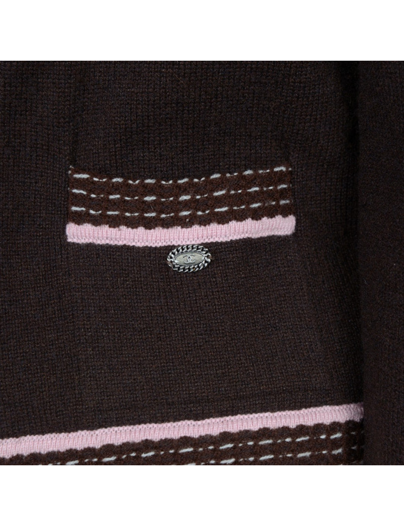 Gilet CHANEL cachemire t 38 