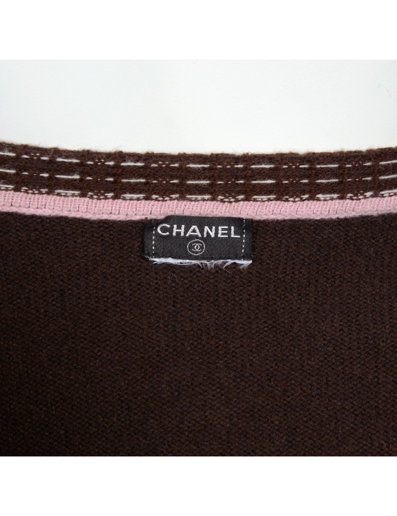 Gilet CHANEL cachemire t 38 
