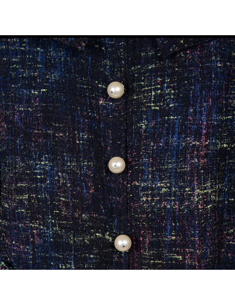 Veste CHANEL tweed et perles nacrées