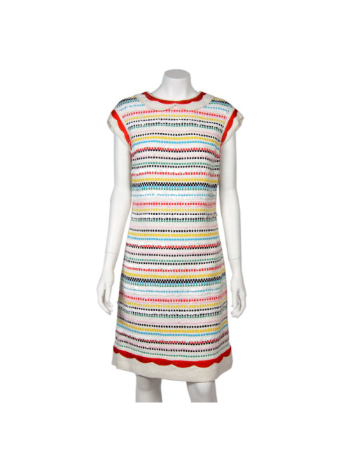 Robe CHANEL t 40 à sequins multicolore