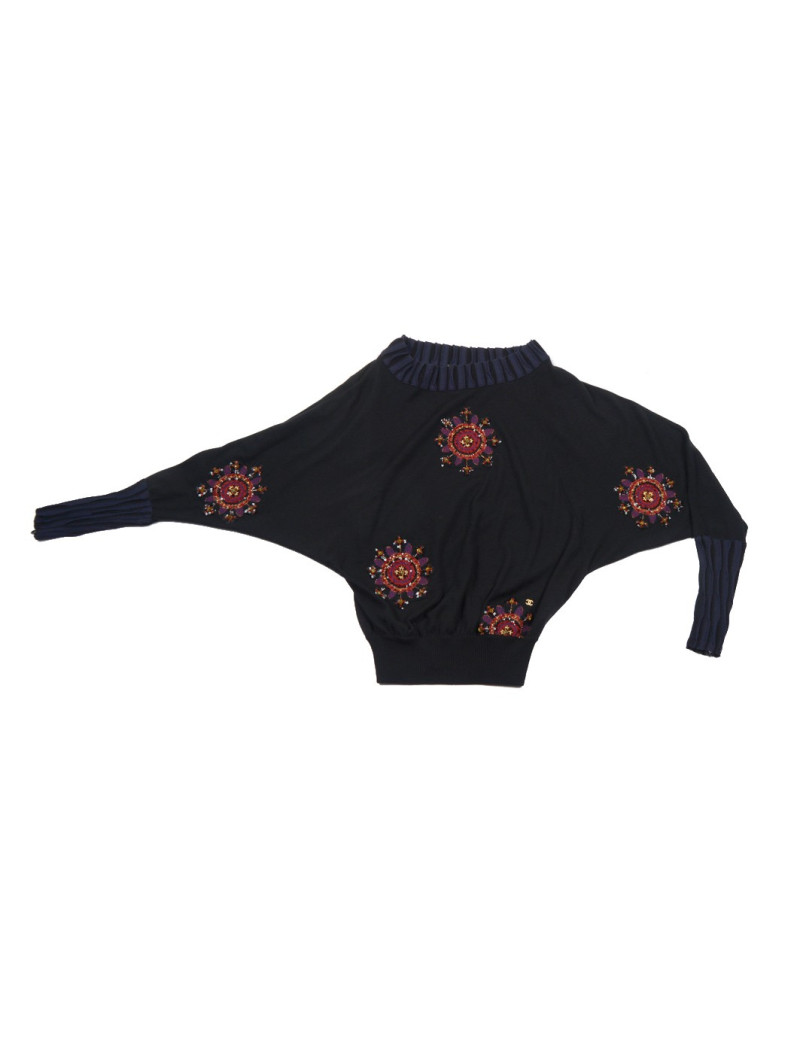 Pull  CHANEL "Paris-Bombay" noir