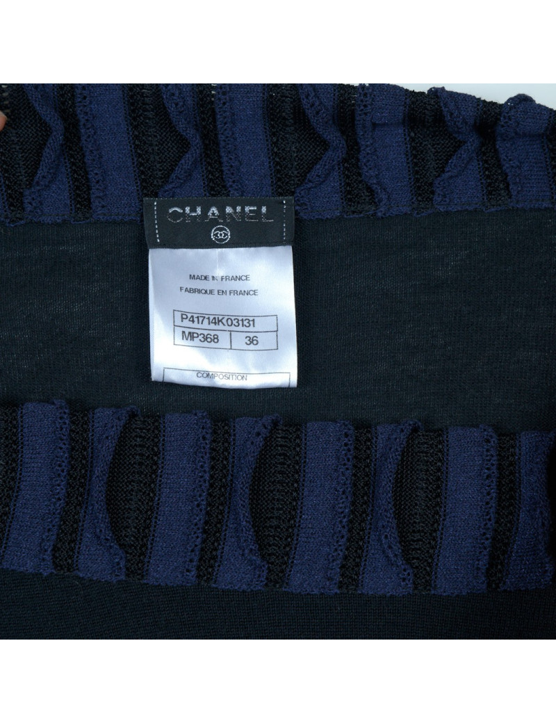 Pull  CHANEL "Paris-Bombay" noir