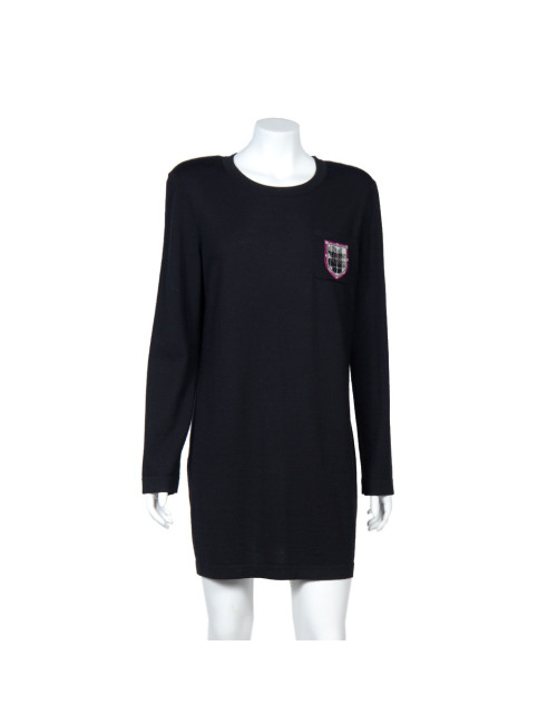 Robe "Paris-Edimbourg" CHANEL coton noir