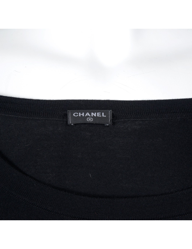 Robe "Paris-Edimbourg" CHANEL coton noir