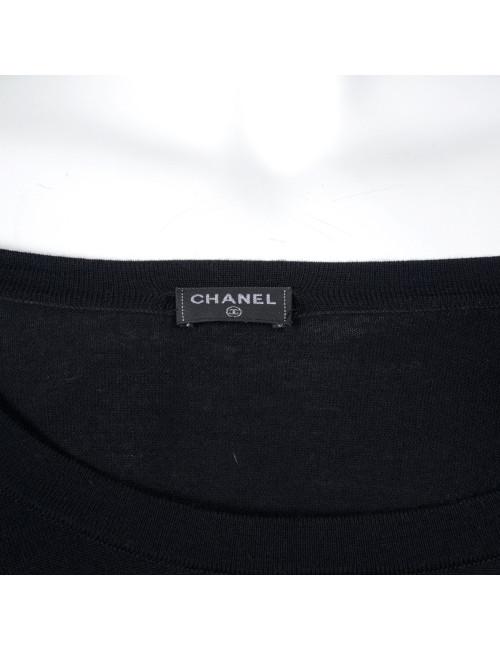 Robe "Paris-Edimbourg" CHANEL coton noir