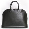 Bag "Alma" LOUIS VUITTON black epi leather
