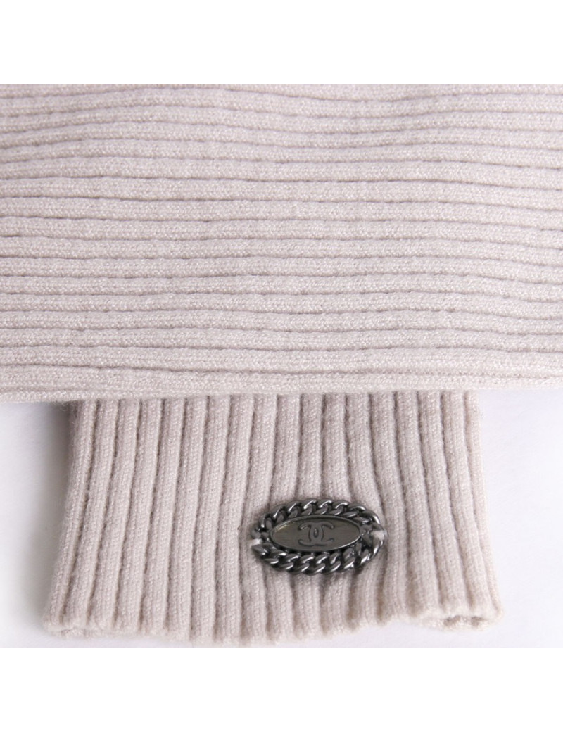 Manchons CHANEL beige