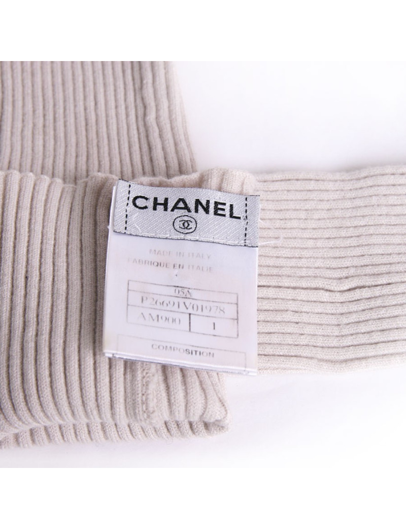 Manchons CHANEL beige