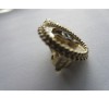Earrings Clips CHANEL 'CC' gold & black enamel