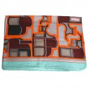 HERMES cashmere and silk orange and green shawl