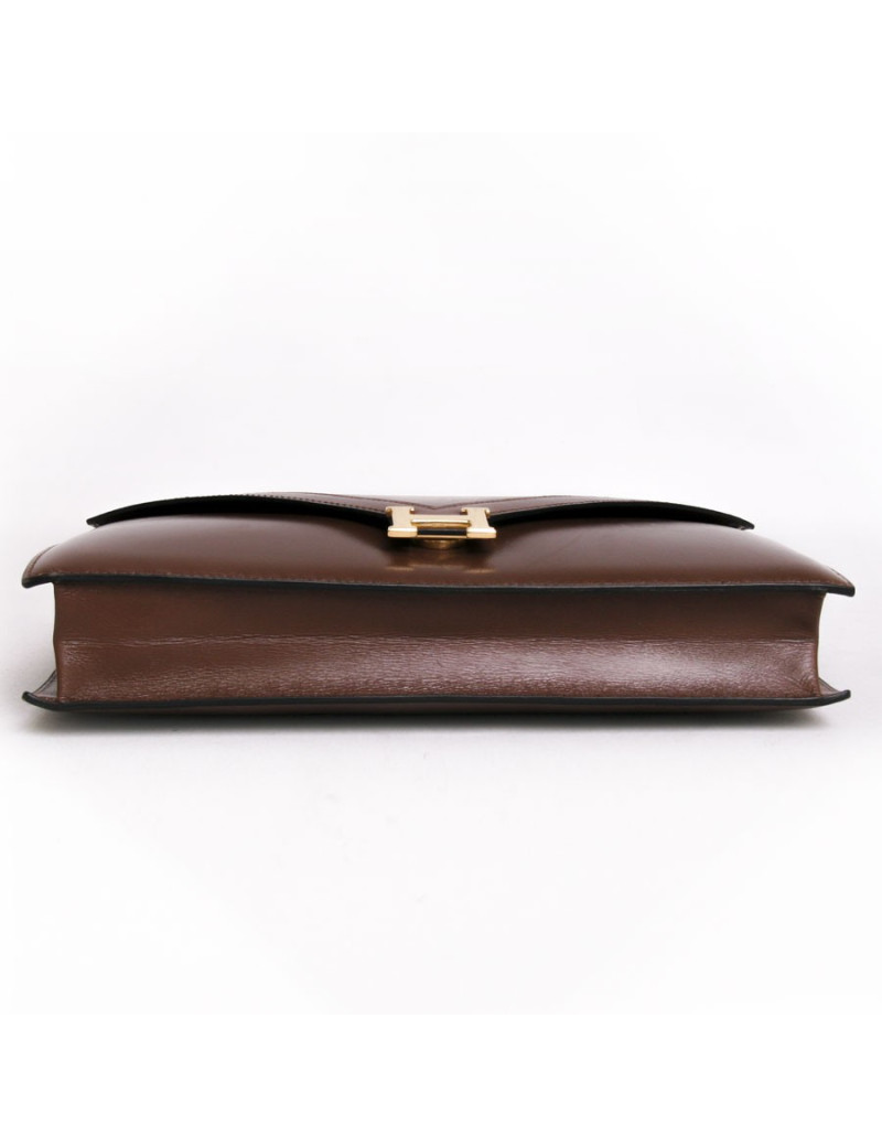 Sac HERMES cuir marron
