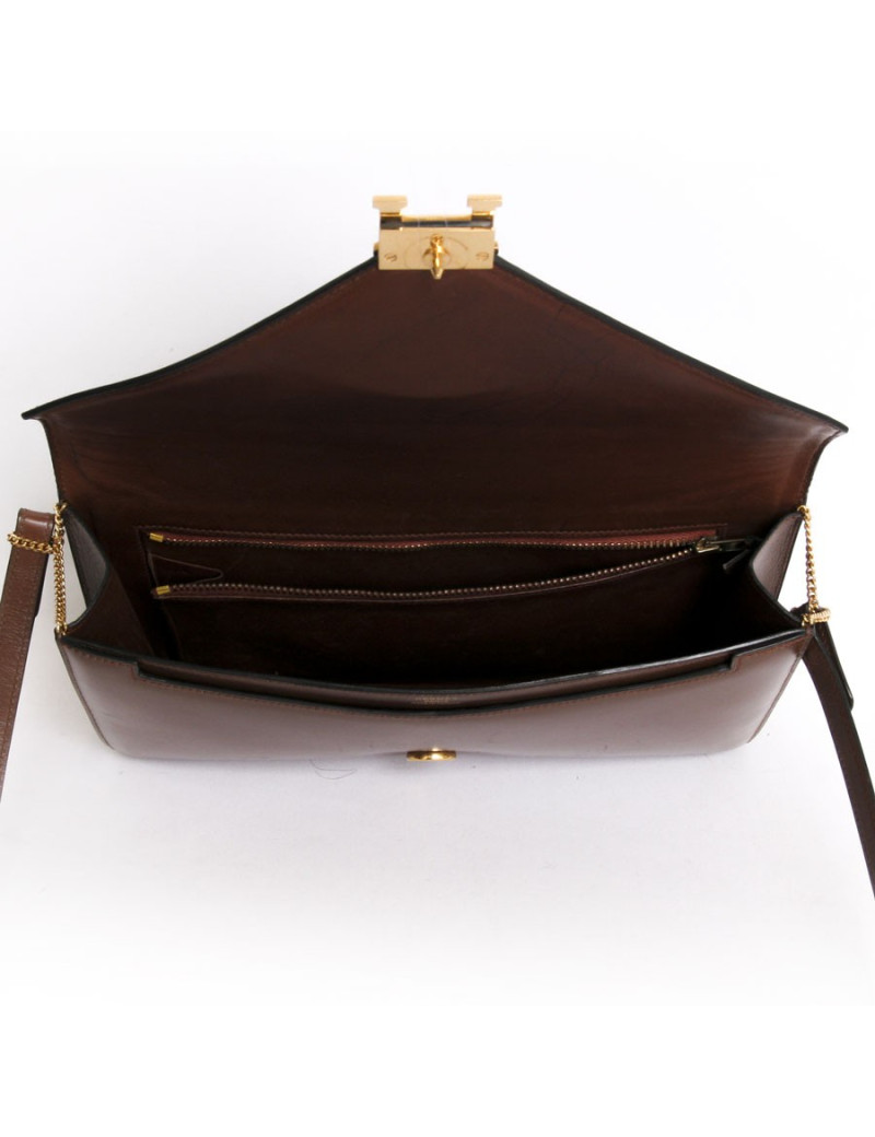 Sac HERMES cuir marron