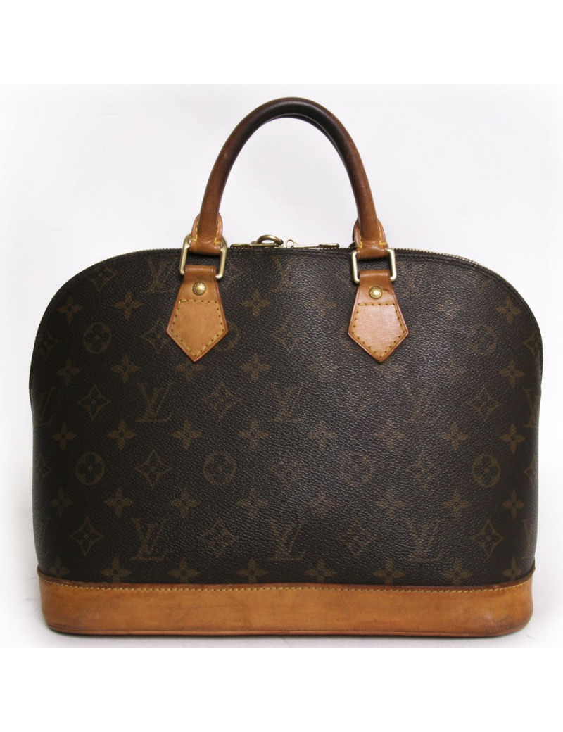 Sac "Alma" LOUIS VUITTON toile monogram marron vintage