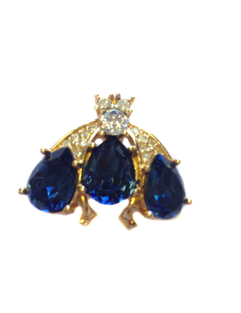 Broche CHRISTIAN DIOR "abeille"saphir et brillants