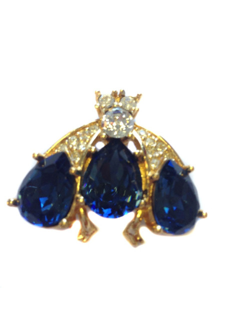 Broche CHRISTIAN DIOR "abeille"saphir et brillants
