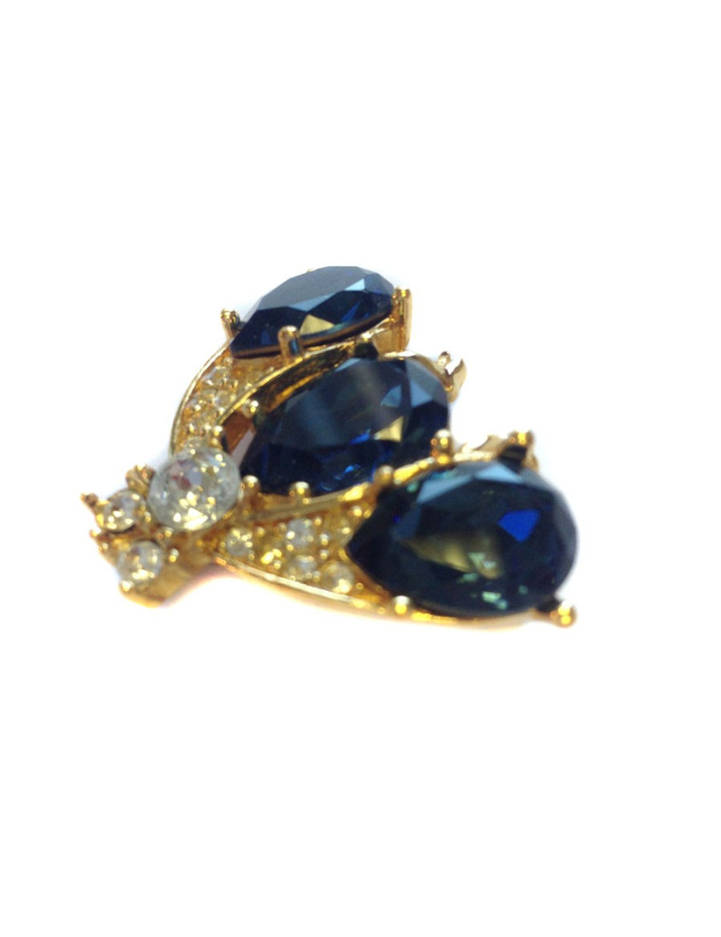 Broche CHRISTIAN DIOR "abeille"saphir et brillants