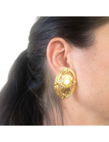 Clips d'oreille en métal doré autres marques 2