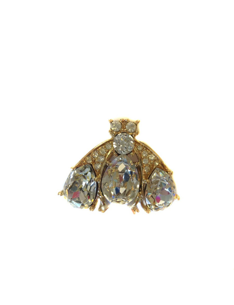 Broche Abeille CHRISTIAN DIOR en strass 