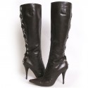 YVES SAINT LAURENT t 39 brown leather boots