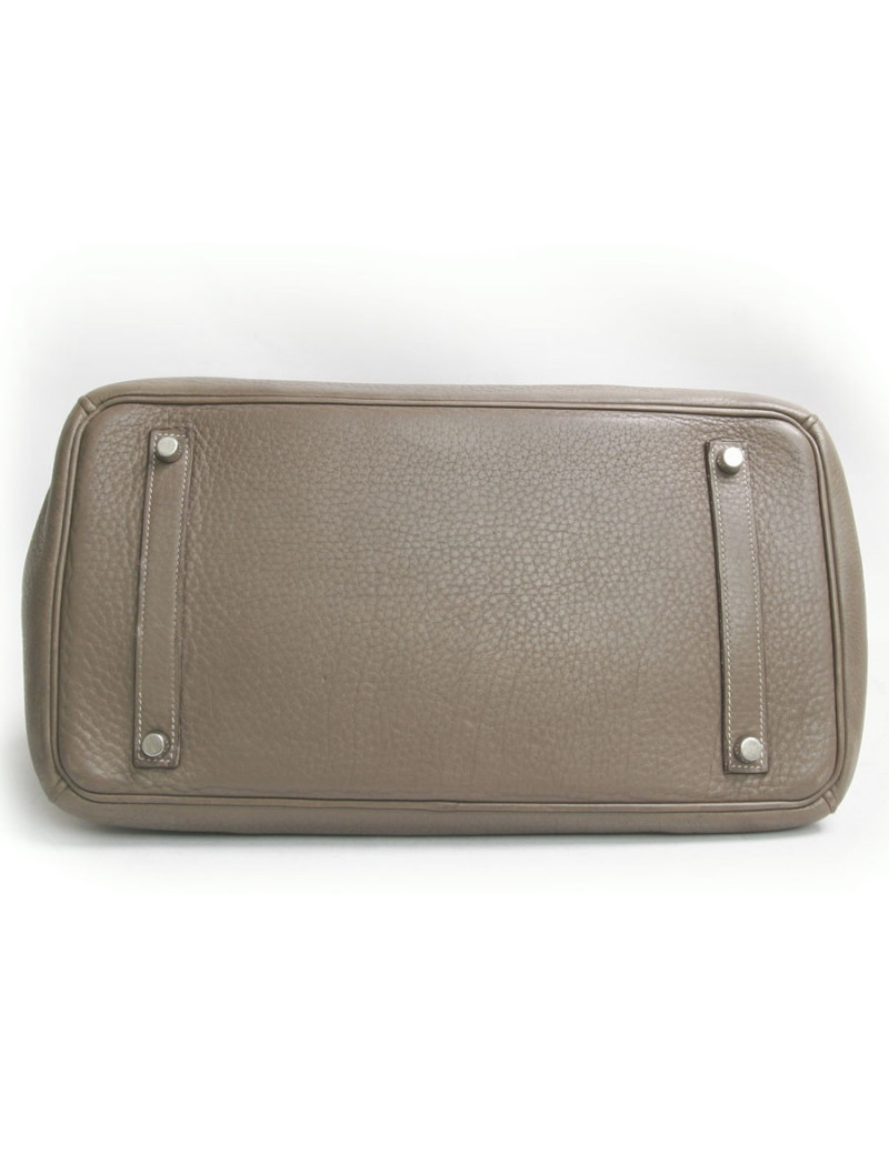 Birkin 35 HERMES taurillon clémence étoupe 