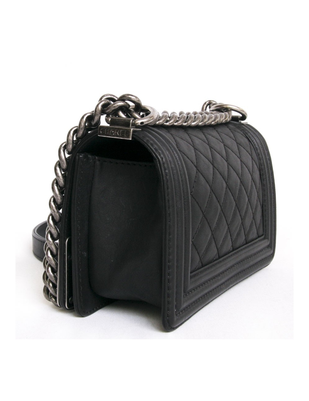 CHANEL "Paris-Dallas" Boy flap bag limited edition in black quilted leather