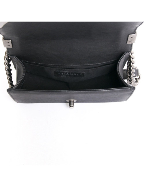 CHANEL "Paris-Dallas" Boy flap bag limited edition in black quilted leather