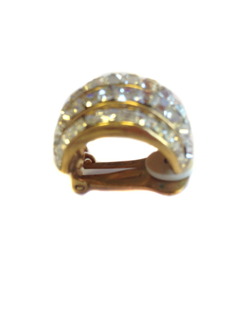 Clips BIJOUXVOGUE dorés et strass