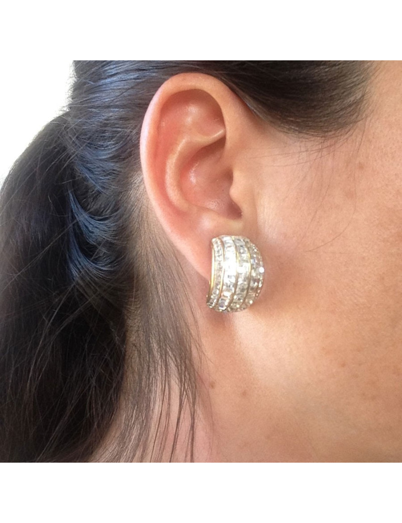 Clips BIJOUXVOGUE dorés et strass