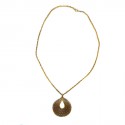 Necklace and pendant TRIFARI gold vintage metal