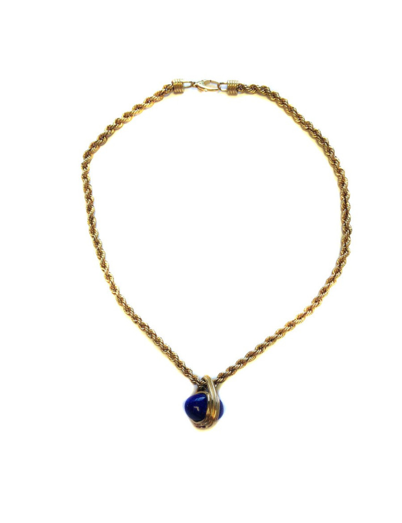 Collier pendentif Lapis lazuli SANS MARQUE