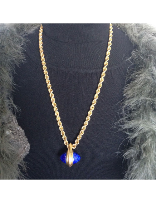 Collier pendentif Lapis lazuli SANS MARQUE