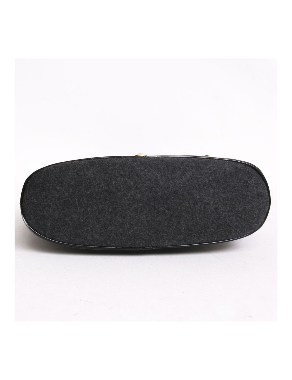 Sac GIVENCHY feutrine grise et vernis noir