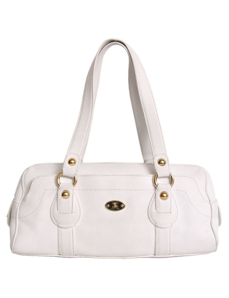 Sac CELINE taurillon clémence blanc