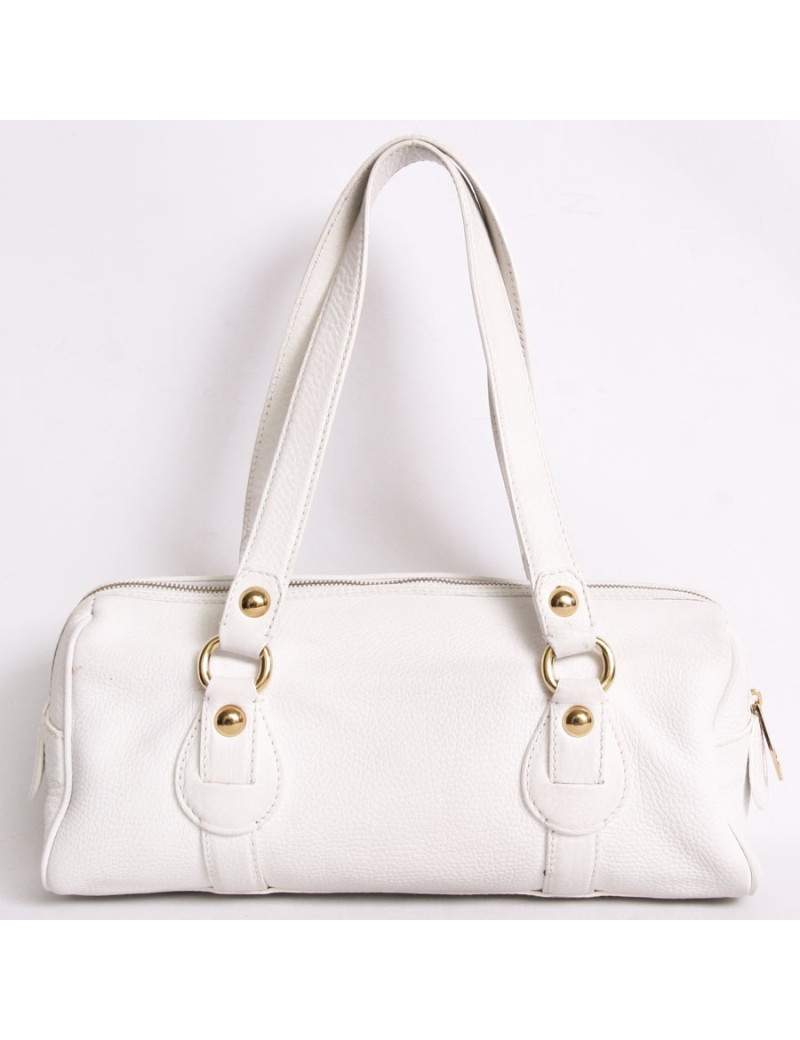 Sac CELINE taurillon clémence blanc