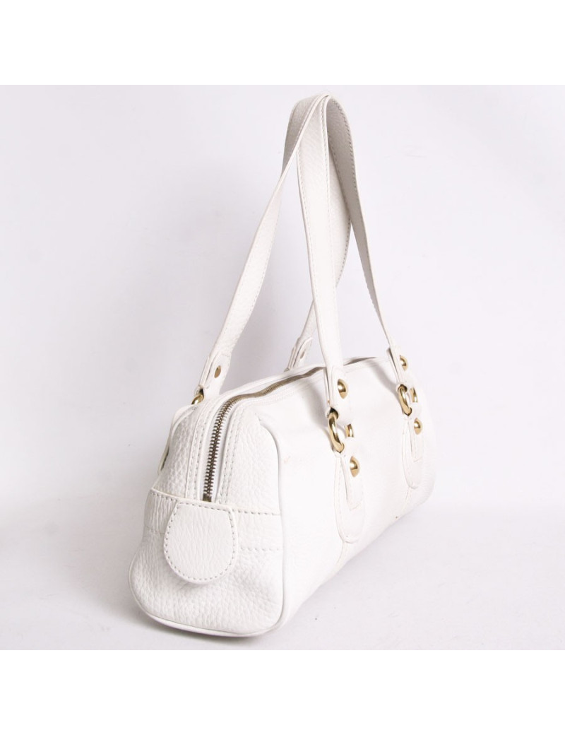 Sac CELINE taurillon clémence blanc