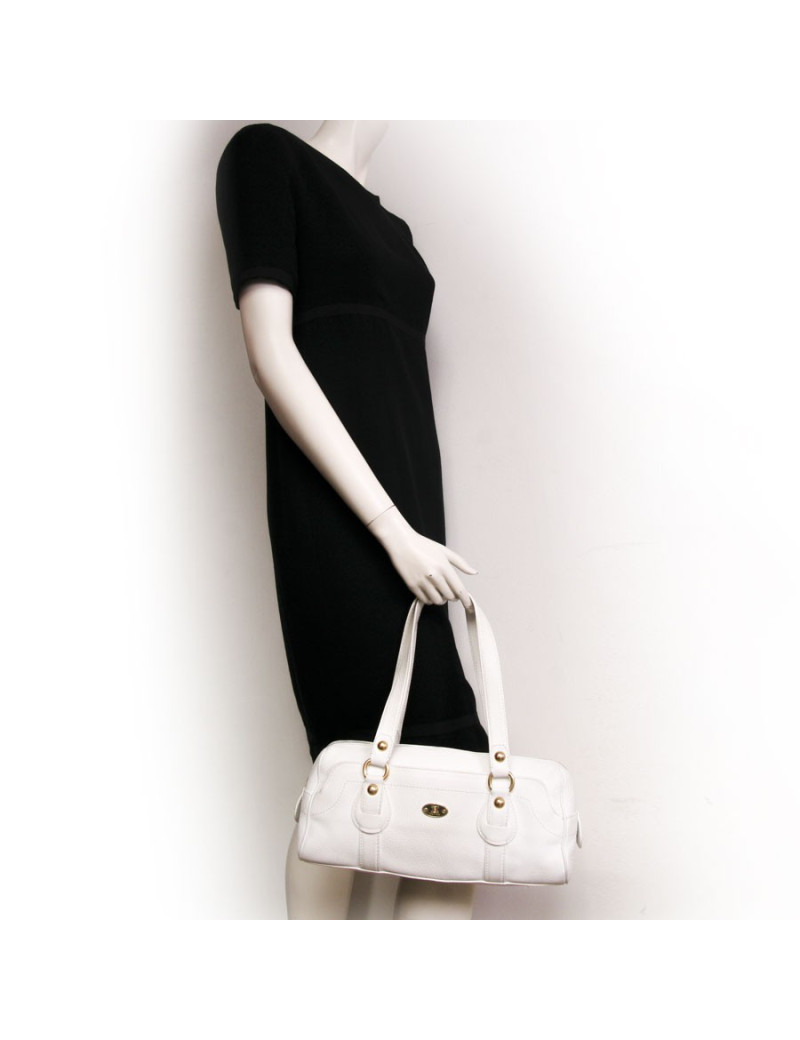 Sac CELINE taurillon clémence blanc