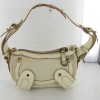 Bag leather and unbleached fabric CHLOE